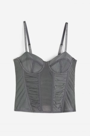 Bustier-Top aus Mesh