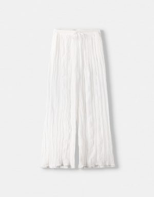Wide-Leg-Hose in Knitteroptik