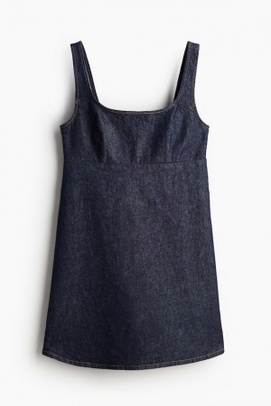 Trägerkleid aus Denim